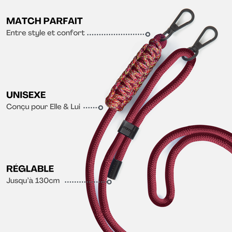 Multiway-Strap Ellie Bordeaux