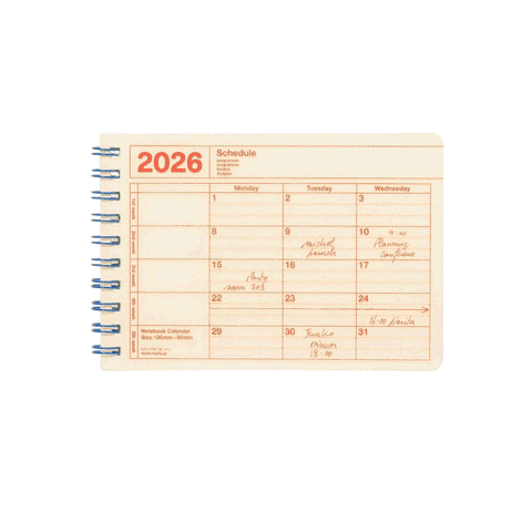 2026 Notebook Calendar XS