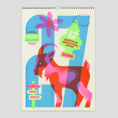 Risografie Wandkalender 2027