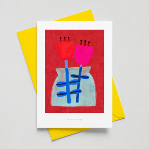 Blumenvase | Mini-Kunstdruck A6