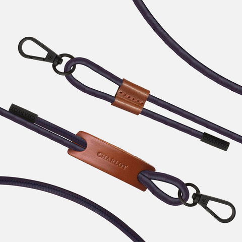 Multiway-Strap Leder / Schwarz