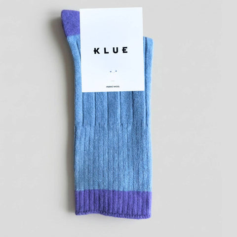 Socken Merinowolle | Himmelblau & Lavendel