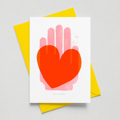 Herz-Hand | Mini-Kunstdruck A6