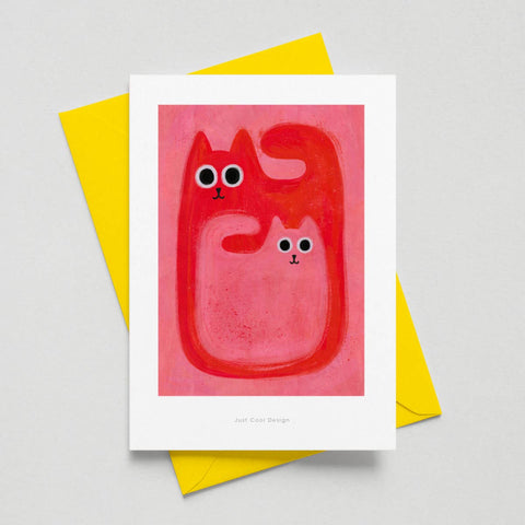 Two Cats | Mini-Kunstdruck A6