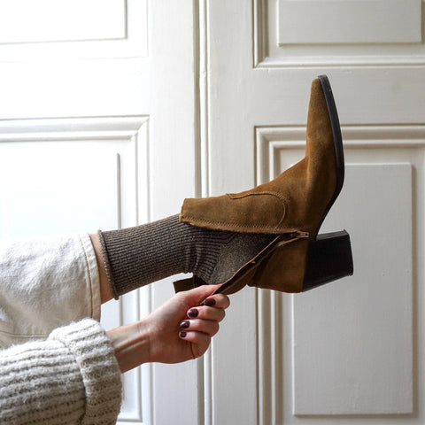 KLUE Glitter-Socken | Caramel