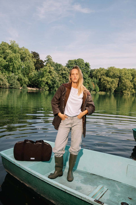 Weekender-/Bowlingbag Ebenholz
