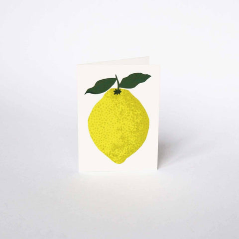 Mini-Klappkarte Zitrone