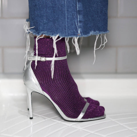 KLUE Glitter-Socken | Violet