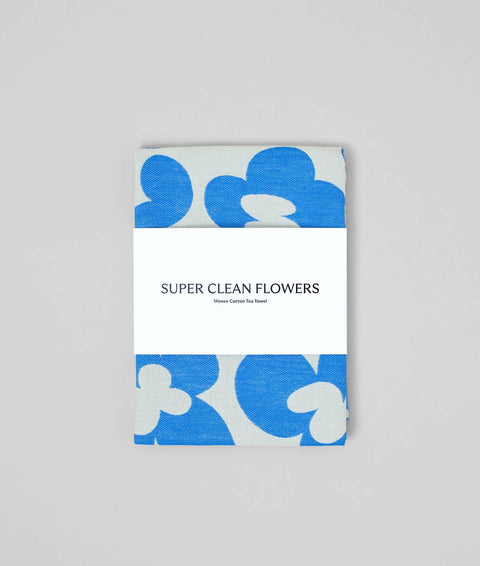 Geschirrtuch Flowers Blau
