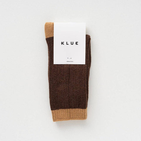 Socken Merinowolle | Braun-Karamell