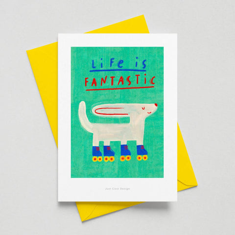 Life is fantastic | Mini-Kunstdruck A6