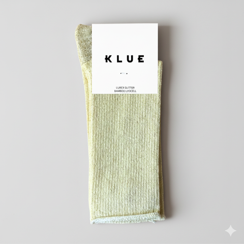 KLUE Glitter-Socken | Zitrone