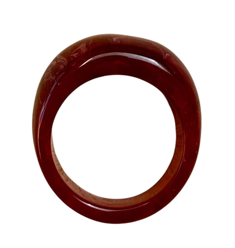 Chunky Ring Burgundy