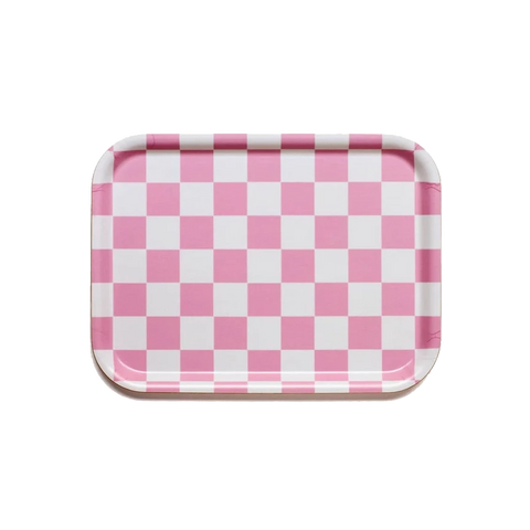 Tablett Checker Raspberry-Cream