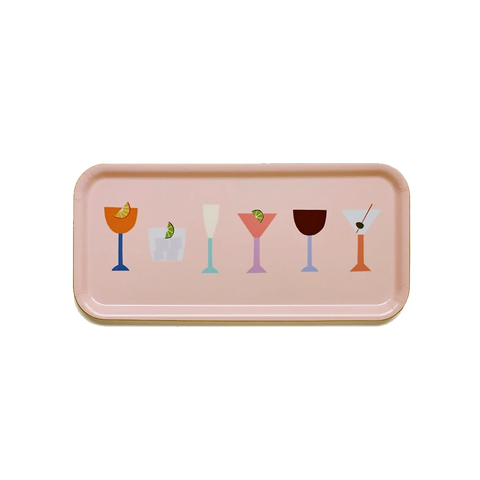 Cocktails Tablett / Peach