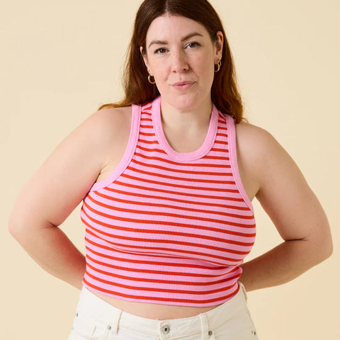 Popeia | The 24/7 Crop Top | Rot-Rosa