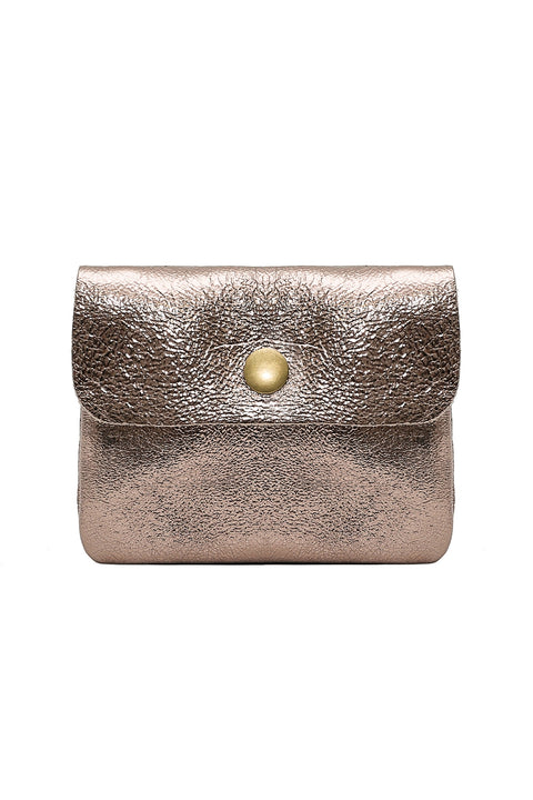 Kleiner Geldbeutel aus Metallic-Leder | LUCE