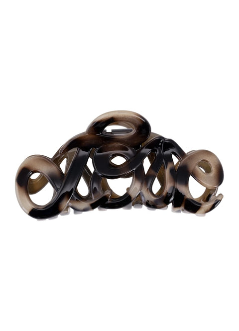 Haarklammer Love 8 cm / Horn Light