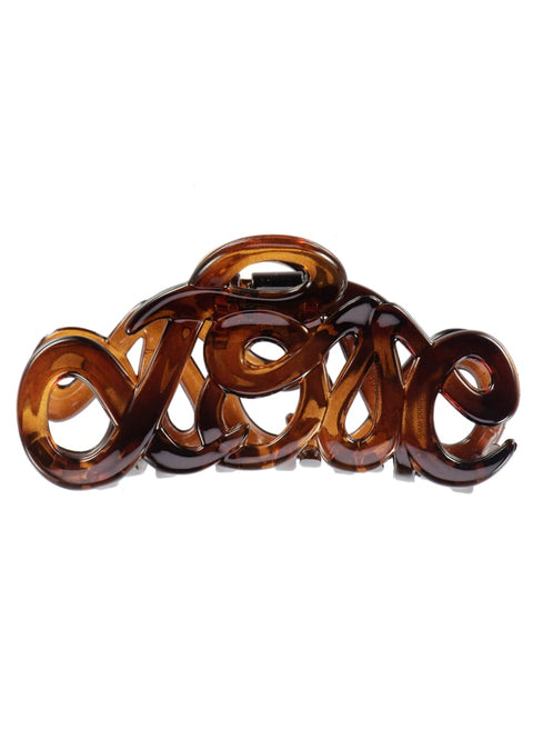Haarklammer Love 8 cm / Horn