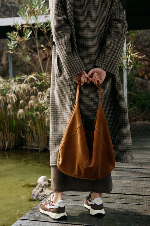 Leder Tote Bag Tobacco