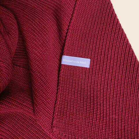 Schal Merinowolle / Bordeaux