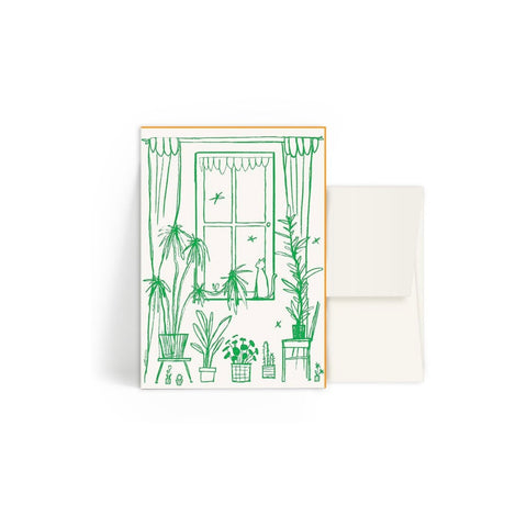 Letterpress Karte Home