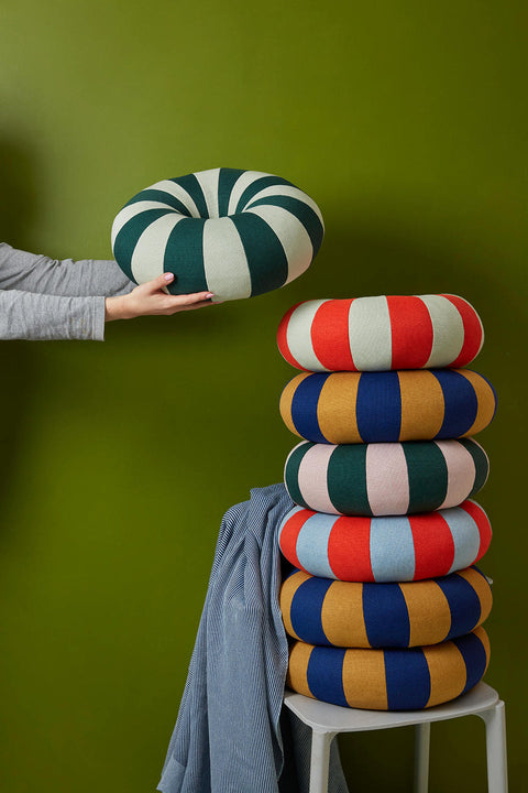 Float Pillow | Red/Mint