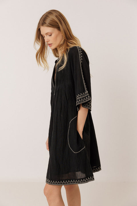 SS26 Kleid mit Glockenärmeln