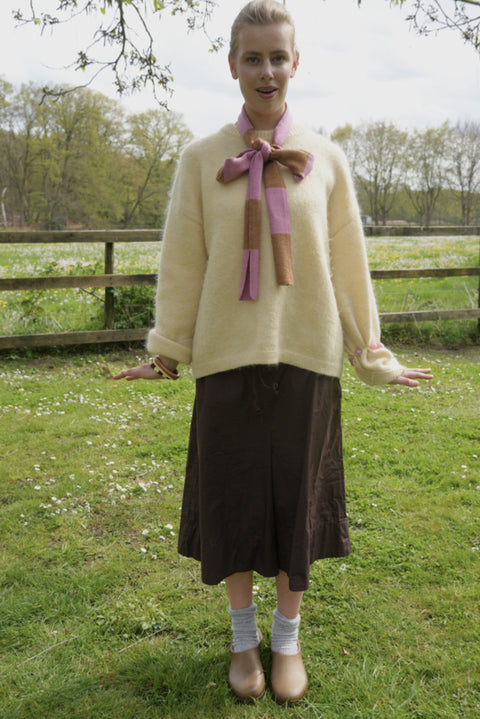 Merino Ribbon Schal