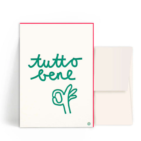 Letterpress Karte Tutto Bene