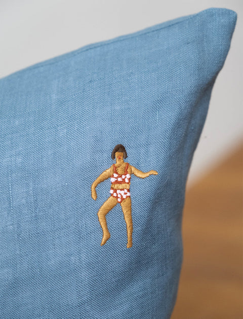 Swimmers Kissenbezug Blau