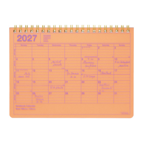 2027 Notebook Calendar S