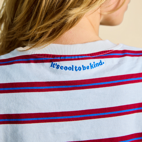 Stripy T-Shirt | Königsblau-Rot