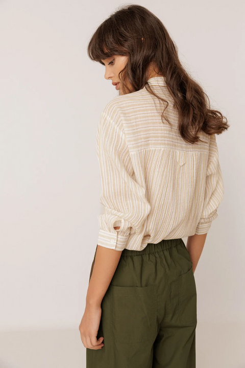 FW26 Bluse Musselin Streifen