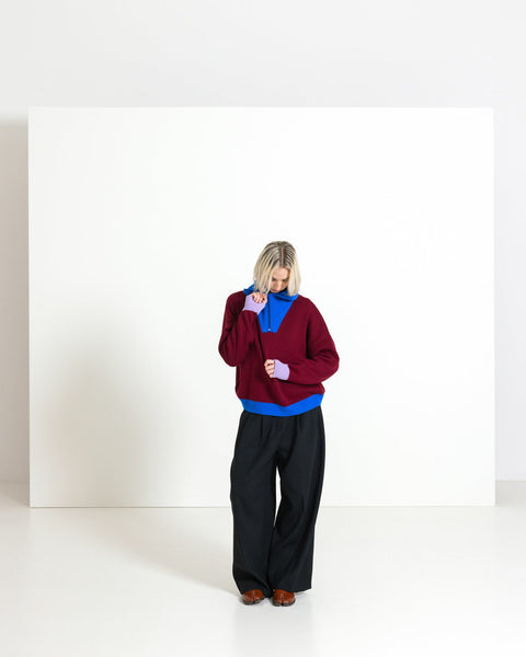 Parenthesis Jumper Maroon