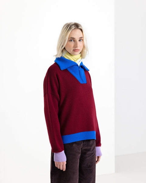 Parenthesis Jumper Maroon