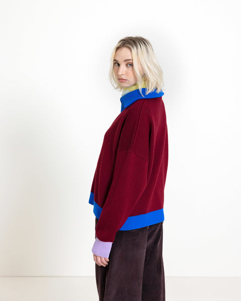 Parenthesis Jumper Maroon
