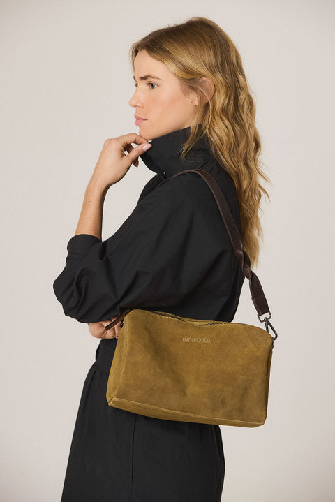 Schultertasche aus Leder