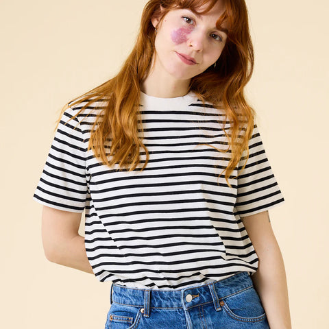Stripy T-Shirt | Schwarz/Weiß