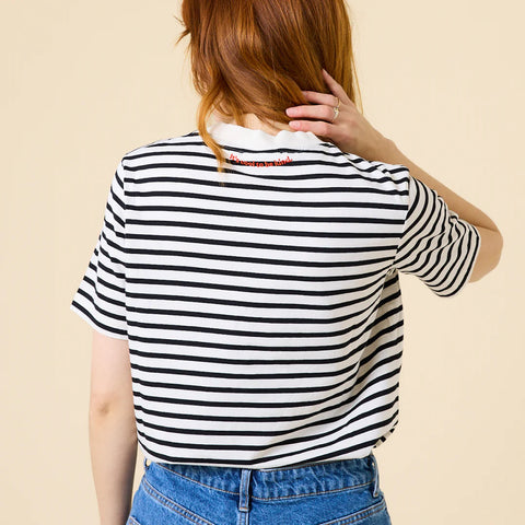 Stripy T-Shirt | Schwarz/Weiß