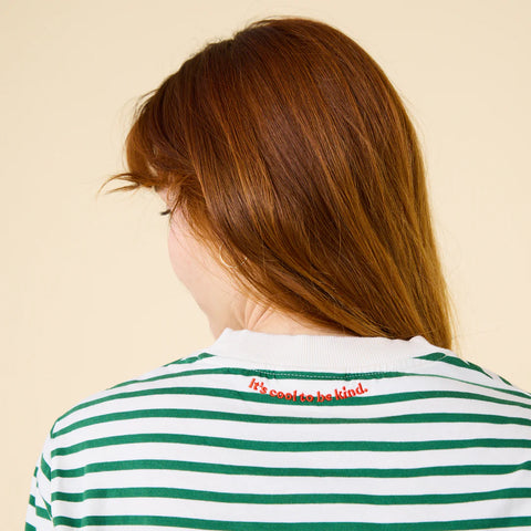 Stripy T-Shirt | Grün/Weiß