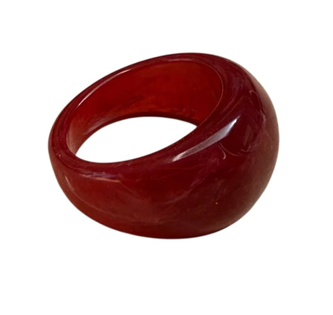 Chunky Ring Burgundy