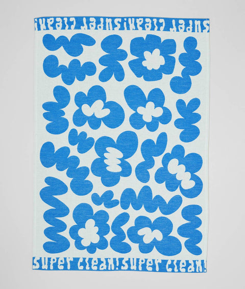 Geschirrtuch Flowers Blau