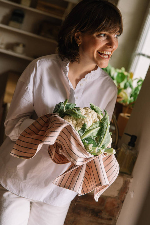 Geschirrtuch mit Streifen