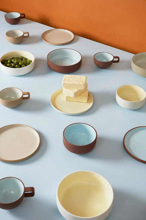 Plate Medium 2er-Set | Sand/Grey