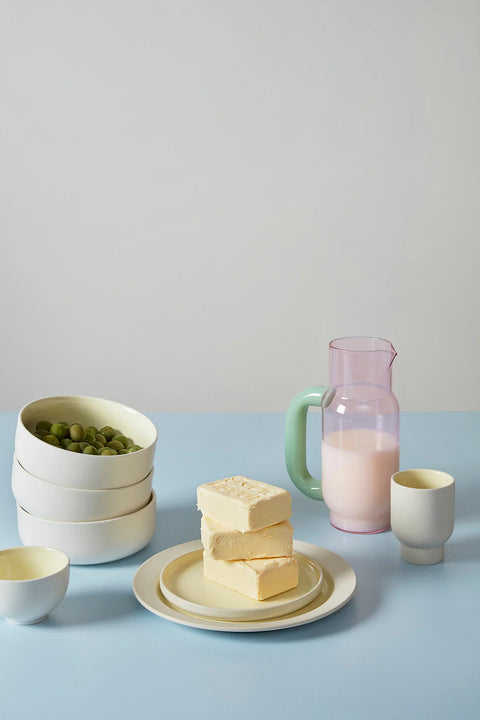 Plate Medium 2er-Set | Ivory/Yellow