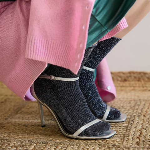 KLUE Glitter-Socken | Grau