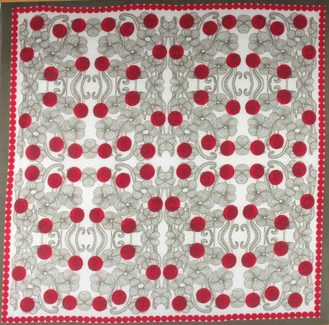 Baumwolltuch Burma Rot