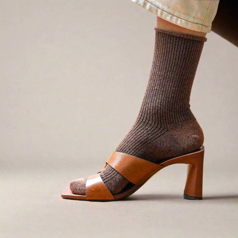 KLUE GlitterSocken | Camel