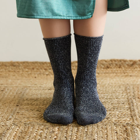 KLUE Glitter-Socken | Grau